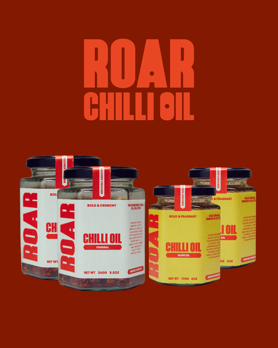 ROAR Chilli Oil (Free Shipping Pack)